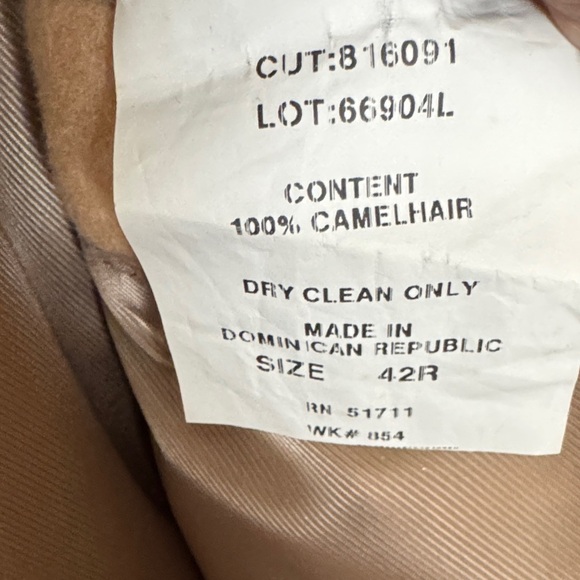 Prague Elegant Tan Men's Trench Coat 100% Camelhair - Picture 3 of 6